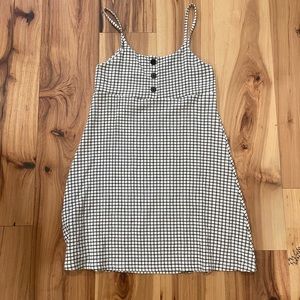 Mango black white womens summer dress